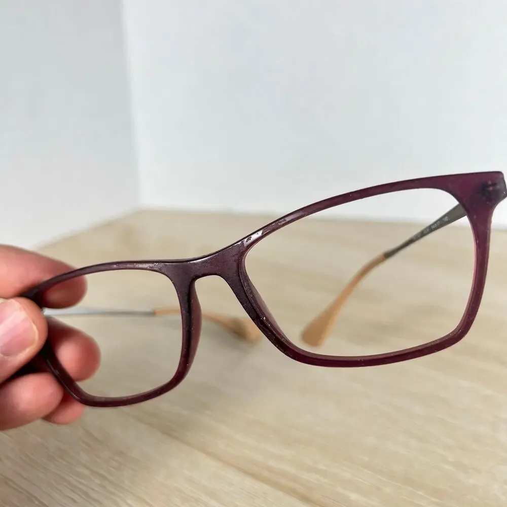 Ray-Ban RB7053 5526 Red Square Eyeglasses READ DESC Frames Only 54-17-140